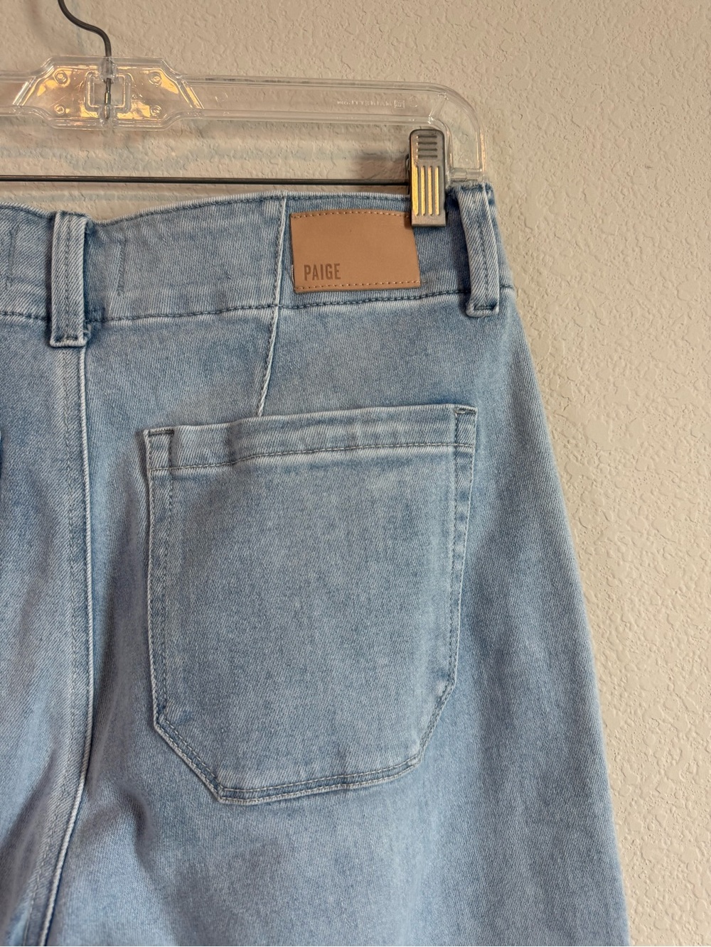 Paige Denim Brooklyn Light Wash Wide Leg Mid Rise Makenna Wash Jeans Size 28 - Picture 8 of 11
